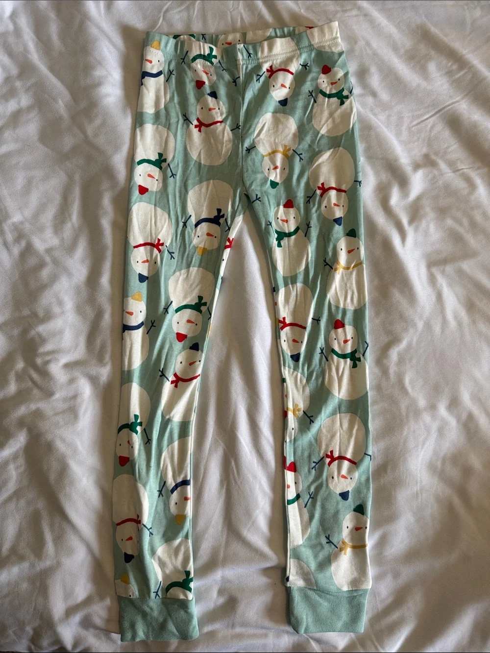 Carter's Light Aqua Snowman Pajama Set